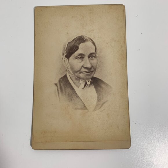 Antique Cabinet Card Photograph Collection Of 9 Women Age 30s-70s Portraits - Picture 3 of 16